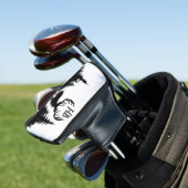 Großartiges Big Rack Buck Monogram Golf Headcover (In Situ)