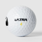 Großartiges Big Rack Buck Monogram Golfball (Logo)