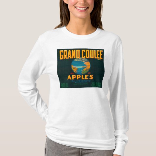 Großartiges Coulee Apple beschriften - Coulee, WA T-Shirt (Vorderseite)