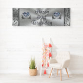 Großartiges Diamond Happy 60. Geburtstagsbanner Banner (Insitu)