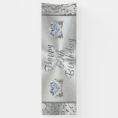 Großartiges Diamond Happy 60. Geburtstagsbanner Banner (Vertikal)