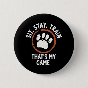 Großartiges Dog Trainer Design Button