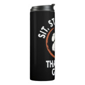 Großartiges Dog Trainer Design Thermosbecher (Nach links gedreht)