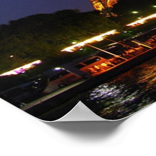 Großartiges Eiffelturmposter Poster (Ecke)