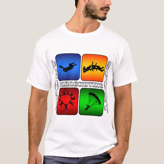 Großartiges Fallschirmspringen T-Shirt (Vorderseite)