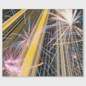 großartiges Feuerwerk Geschenkpapier (Flach)