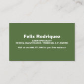 Großartiges Foto Landschaft II Visitenkarte (Rückseite)