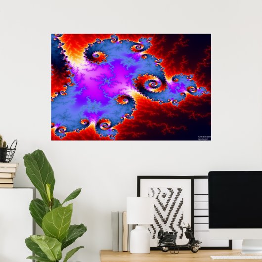 Großartiges Fraktal #1 Poster (Heimbüro)