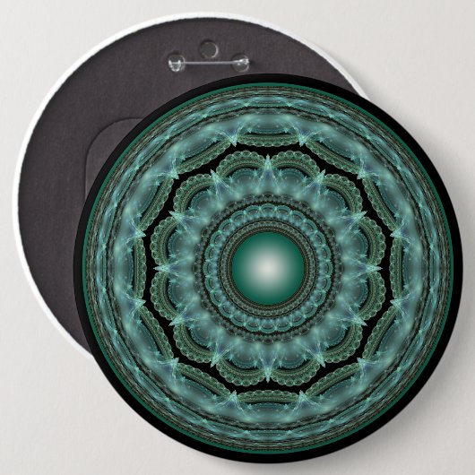 Großartiges Fraktal-Glossar Button (Vorne & Hinten)