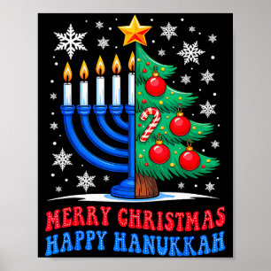 Großartiges frohes Chrismukkah Fröhliche Weihnacht Poster
