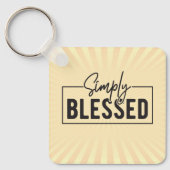Großartiges Geschenk! Einfach gesegnetes Vertrauen Schlüsselanhänger (Vorderseite)