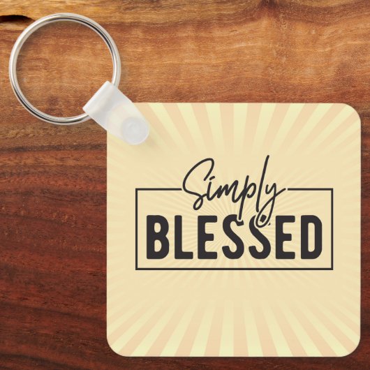 Großartiges Geschenk! Einfach gesegnetes Vertrauen Schlüsselanhänger (Vorderseite)