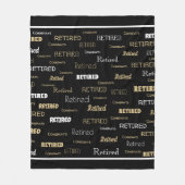 Großartiges Geschenk! Ruhestand Fleecedecke (Vorderseite)