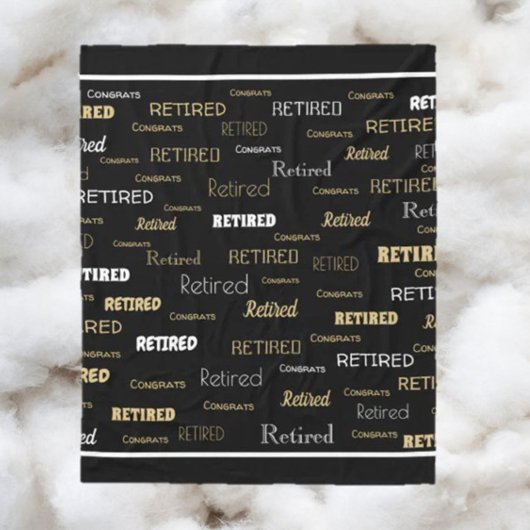 Großartiges Geschenk! Ruhestand Fleecedecke