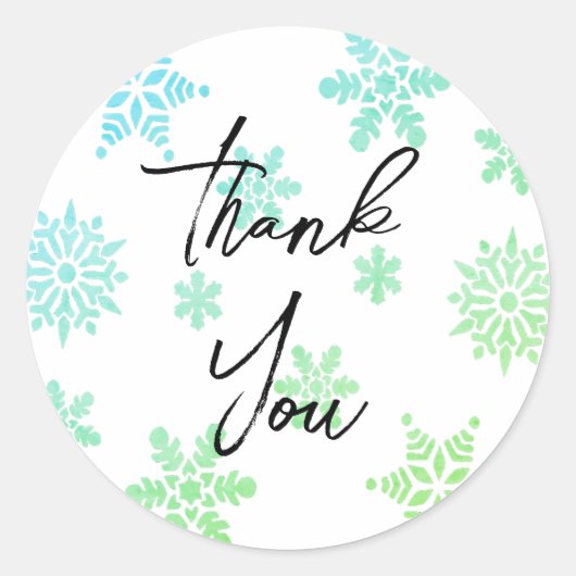 Großartiges Gold Danke an die Aufkleber (Vorderseite)