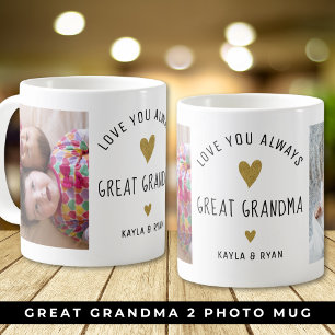 Großartiges Grandkids Liebe 2 FotoCollage Kaffeetasse