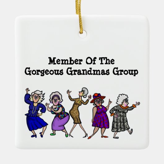 Großartiges Grandmas-Gruppenmitglied Ornament (Vorderseite)