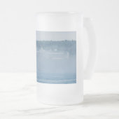 Großartiges Hotel durch den Nebel Mattglas Bierglas (VorderseiteRechts)