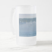 Großartiges Hotel durch den Nebel Mattglas Bierglas (Vorderseite Links)