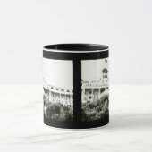 Großartiges Hotel, Mackinac Insel, Schwarzweiss Tasse (Zentrum)
