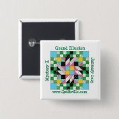 Großartiges Illusions-Button Button (Vorne & Hinten)