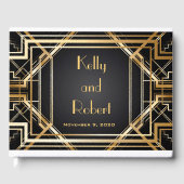 Großartiges Inspiriertes Art Deco Gästebuch (Vorderseite)