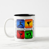 Großartiges Karate Zweifarbige Tasse (Links)