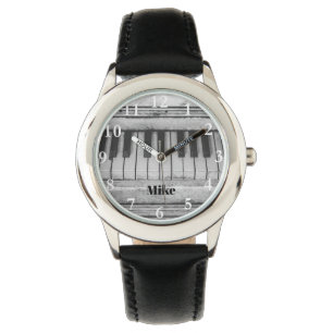 Großartiges Klavier befestigt Name-Uhr Armbanduhr