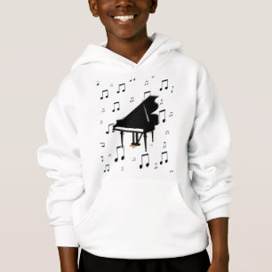 Großartiges Klavier und Musiknoten Hoodie