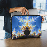Großartiges Mandelbrot-Fraktal Laptopschutzhülle<br><div class="desc">Der Neopren Laptop-Sleeve besticht durch eine wunderschöne Fraktal-Kunst - das berühmte Mandelbrot-Set in Blau,  Schwarz,  Orange und Weiß. Diese farbenfrohe,  symmetrische Laptop-Tasche ist ein großartiges Geschenk für alle Fraktal-Liebhaber und Mathematiker.</div>