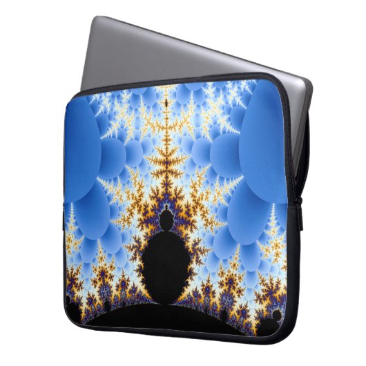 Großartiges Mandelbrot-Fraktal Laptopschutzhülle (Vorderseite Links)