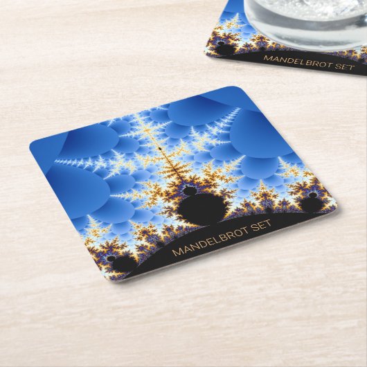 Großartiges Mandelbrot-Fraktal Rechteckiger Pappuntersetzer (angewinkelt)