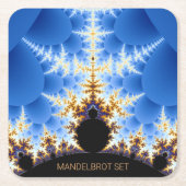 Großartiges Mandelbrot-Fraktal Rechteckiger Pappuntersetzer (Vorderseite)