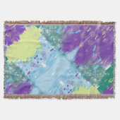 Großartiges Mixed Media Abstrakt Decke (Vorderseite)