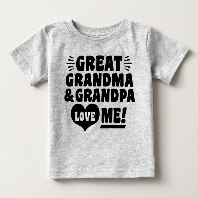 Großartiges Oma Liebe Baby T-shirt (Vorderseite)