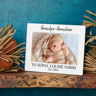 Großartiges Oma, Opa und Kindermädchen - Großelter Fotoplatte