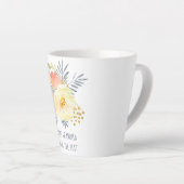 Großartiges Oma Sie sind das beste Peach Bouquet Milchtasse (Rechte Ecke)