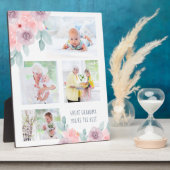 Großartiges Oma Sie sind die beste 4 Foto Rosa Blu Fotoplatte (Seite)