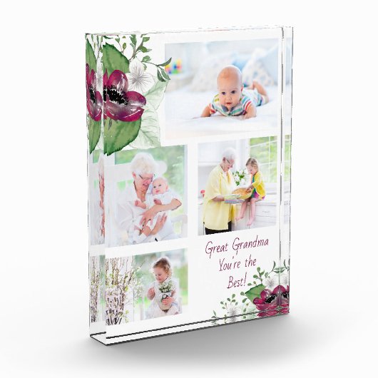 Großartiges Oma Sie sind die beste Magenta Anemone Fotoblock (Links)