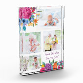 Großartiges Oma Sie sind geliebt lebendige Flora Fotoblock (Links)