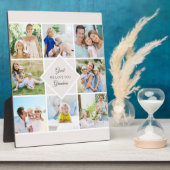 Großartiges Oma Wir Liebe Sie 8 Collage Creme Fotoplatte (Seite)