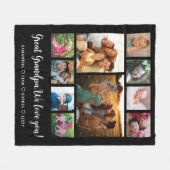 Großartiges Opfergeschenk Großkinder 10 FotoCollag Fleecedecke (Vorderseite (Horizontal))