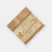 Großartiges Personalisiertes 50-jähriges Jubiläum Serviette (Ecke)