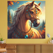 Großartiges Pferd Leinwanddruck (Insitu (Wohnzimmer))