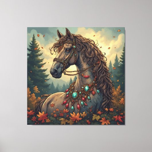 Großartiges Pferd Leinwanddruck (Vorderseite)