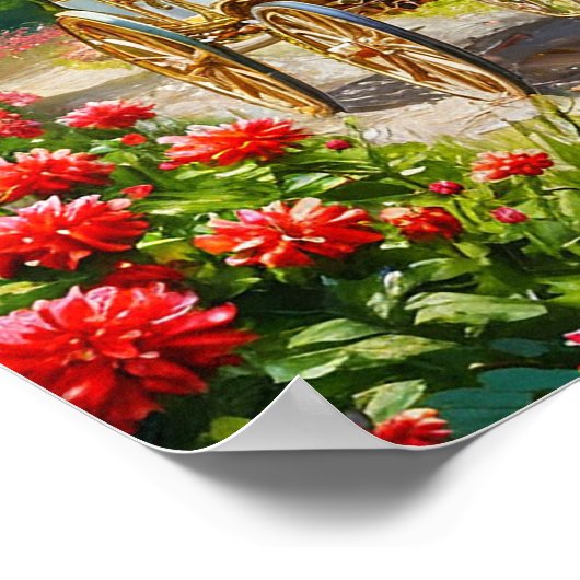 Großartiges Pferd und Beförderung Poster (Ecke)