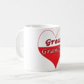 Großartiges Polnisches Herz Kaffeetasse (Vorderseite Links)