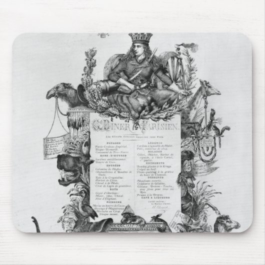 Großartiges Restaurant Parisien, Mousepad (Vorne)