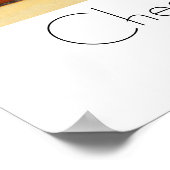Großartiges Schach & Weinposter! Poster (Ecke)