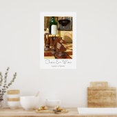 Großartiges Schach & Weinposter! Poster (Küche)